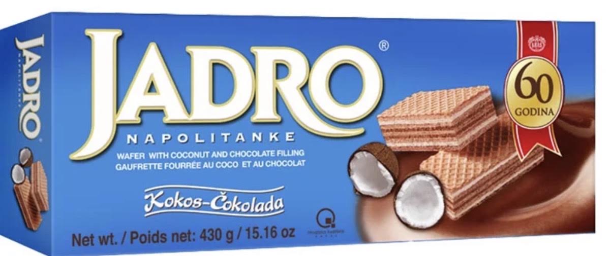 KRAS JADRO COCONUT & CHOKO WAFERS 430G