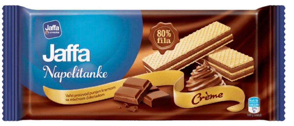 CRVENKA JAFFA CHOCOLATE CREAM WAFERS 187G