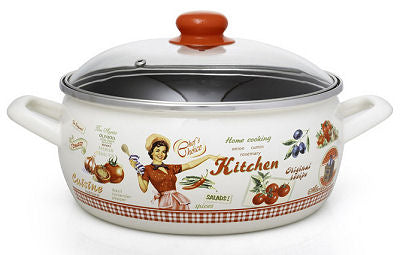 METALAC STEW POT WITH GLASS LID 18 CM