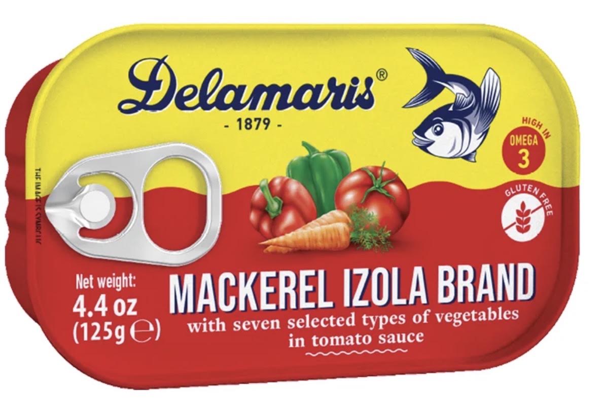 DELMARIS MACKEREL IZOLA BRAND 125G
