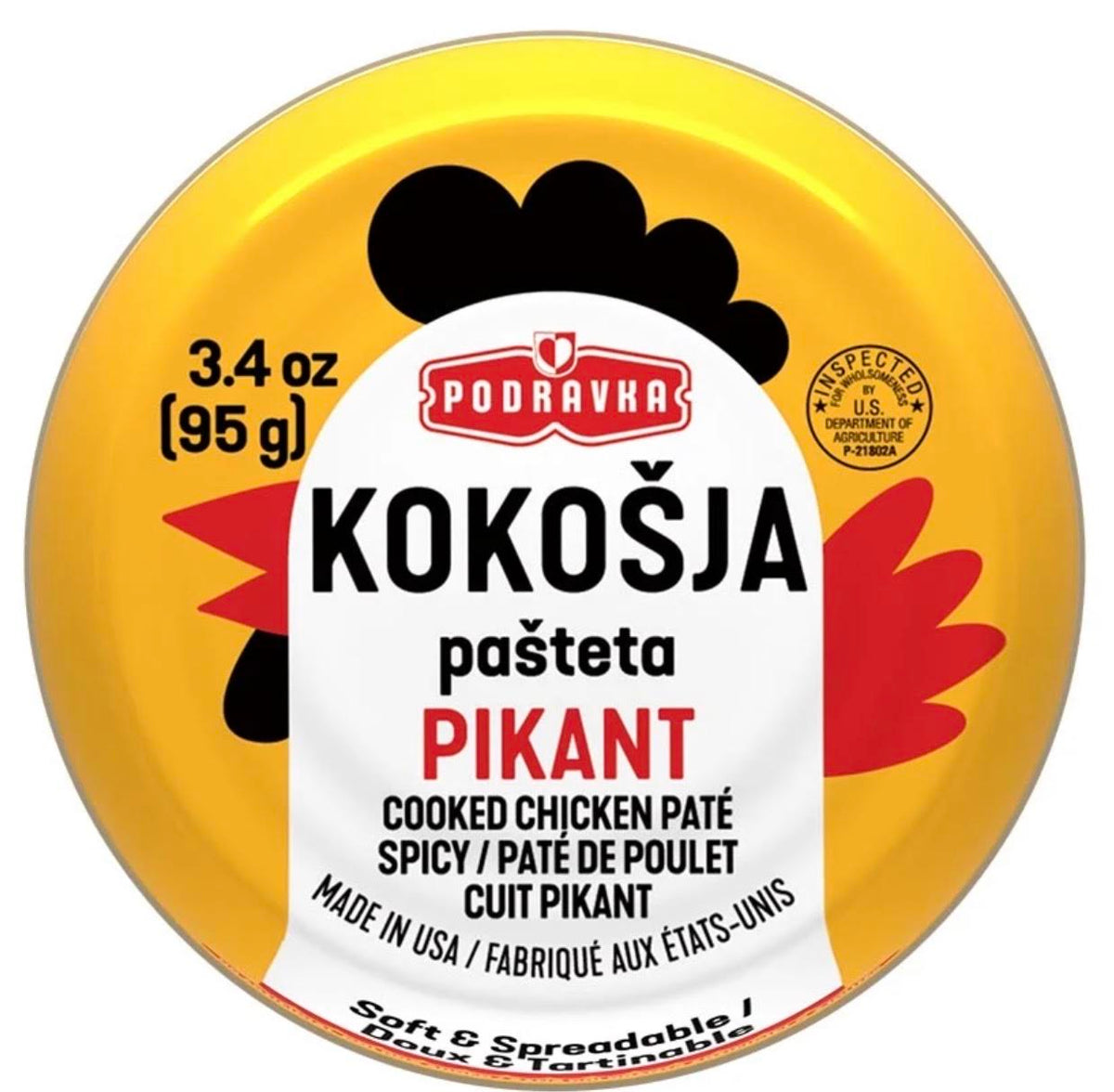 PODRAVKA KOKOSIJA PASTETA PIKANT 95 G