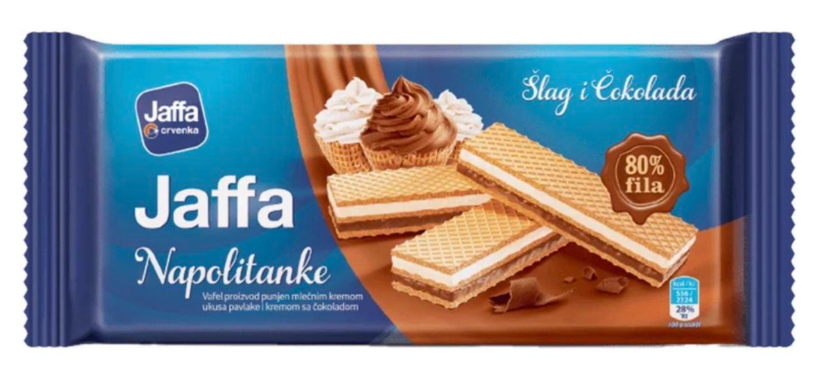 CRVENKA JAFFA CREAM & CHOCO WAFERS 187G