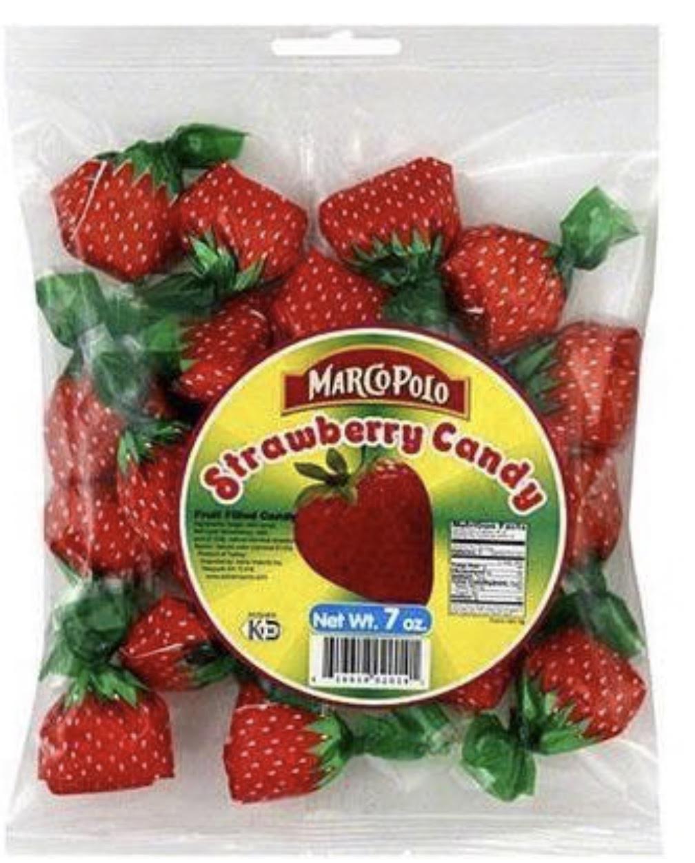 MARKO POLO CANDY STRAWBERRY 7.OZ