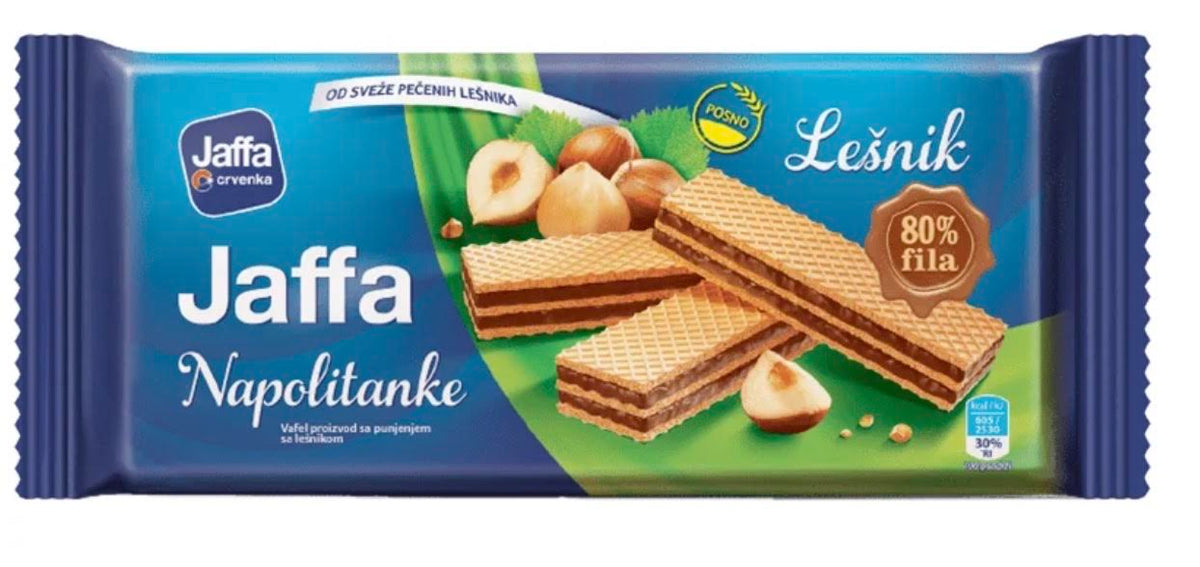 CRVENKA JAFFA HAZELNUT WAFERS 187G