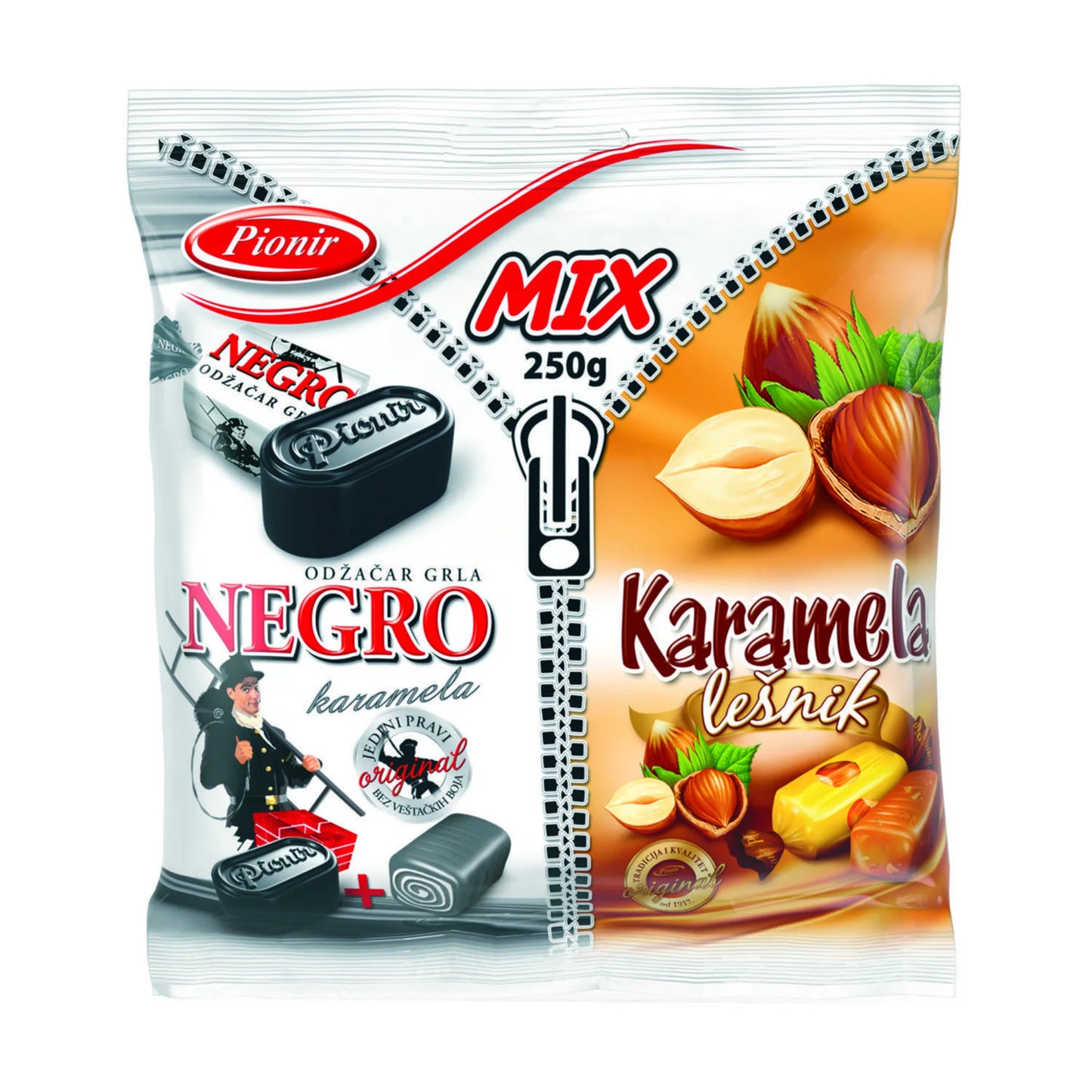 PIONIR MIX NEGRO & CARAMEL CANDY 450G