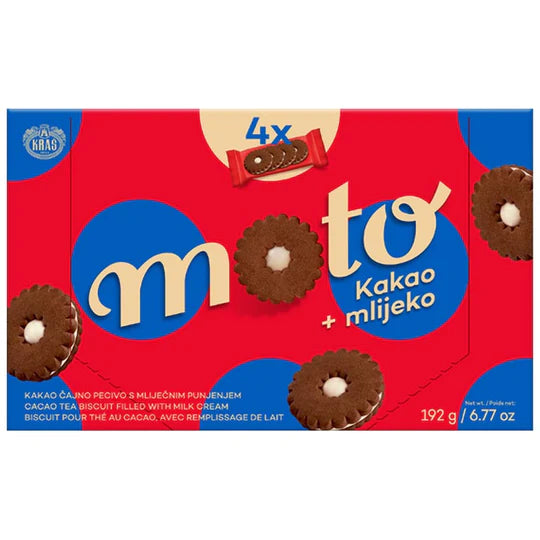 KRAS MOTO COCOA MILKTEA BISCUITES 192 G