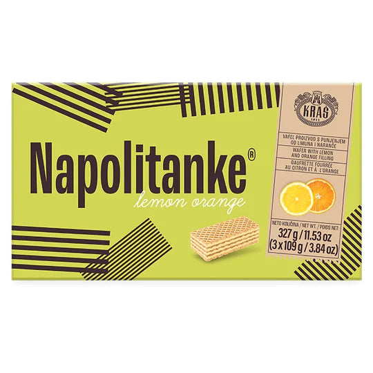 KRAS WAFERS NAPOLITANKE LEMON ORANGE FILLED 327G