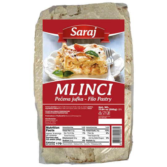 SARAJ MLINCI FILO PASTRY 500G