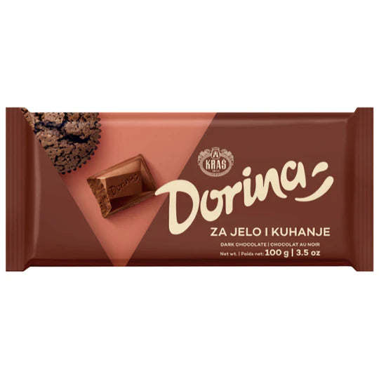 KRAS DORINA BAKING CHOCOLATES 100 G (Dark Bar)