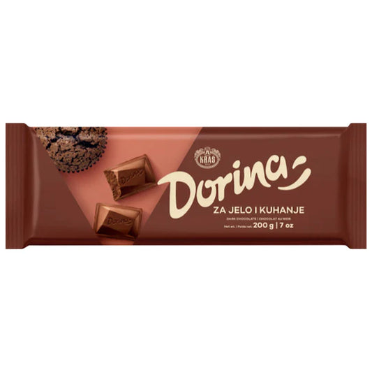 KRAS DORINA BAKING CHOCOLATE 200 G (Dark Bar)