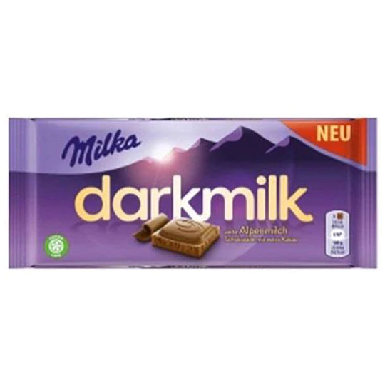 MILKA DARKMILK ALPINE CHOCOLATE 100G