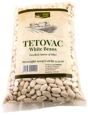 NATURAL FARMER WHITE BEANS TETOVAC  900 G