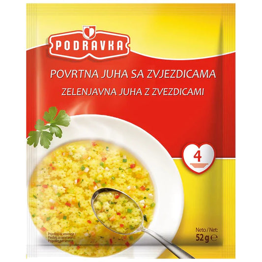 PODRAVKA SOUP WITH PASTA STAR 52G