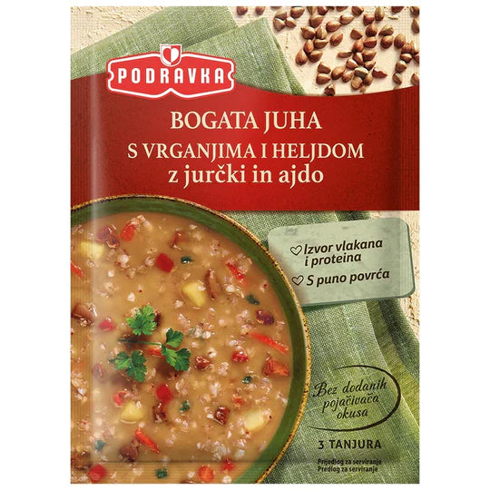 PODRAVKA BOGATA JUHA S VRGANJIMA I HELJDOM 70G