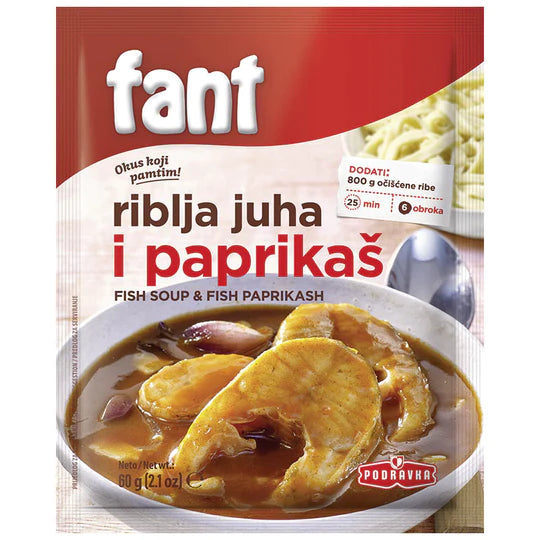 PODRAVKA FANT FISH JUHA AND PAPRIKASH 60 G