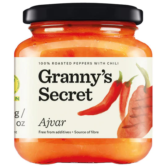 GRANNYS SECRET AJVAR ROASTED PEPPERS WITH CHILI 550 G