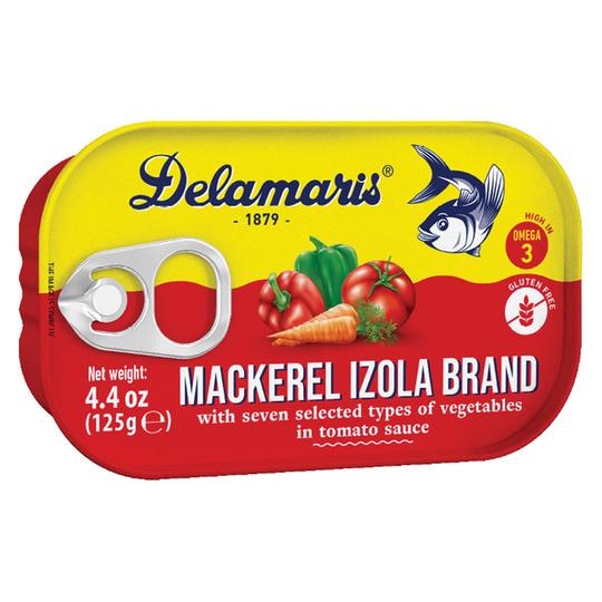 DELAMARIS MACKEREL IZOLA BRAND 125 G