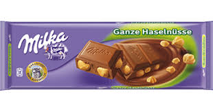 MILKA WHOLE NUTS CHOCOLATE BAR 250 G