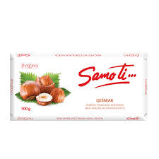 ZVECEVO SAMO TI HAZELNUT AND CARAMEL CHOCOLATE 100 G