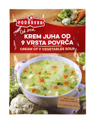 PODRAVKA CREAM OF 9 VEGETABLES SOUP 45 G