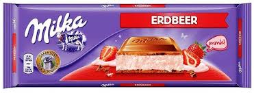 MILKA STRAWBERRY CHOCOLATE BAR 300 G