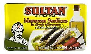 SULTAN MOROCCAN SPICY SARDINES  125 G