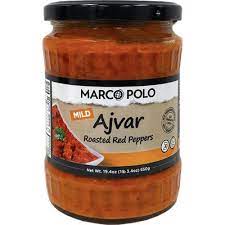 MARCO POLO ROASTED RED PEPPERS AJVAR MILD 550 G