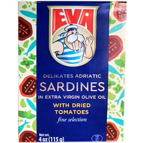 PODRAVKA EVA SARDINES WITH DRIED TOMATOES 115G