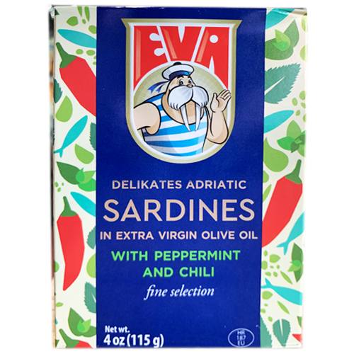 PODRAVKA EVA SARDINES WITH PEPPERMINT AND CHILI 115 G